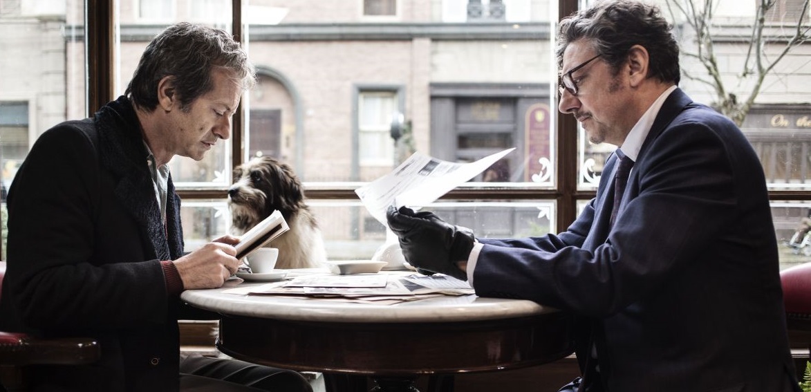 Sergio Castellitto e Rocco Papaleo durante una scena del film "La Buca", regia di Daniele CiprìRoma-Svizzera 2013-2014